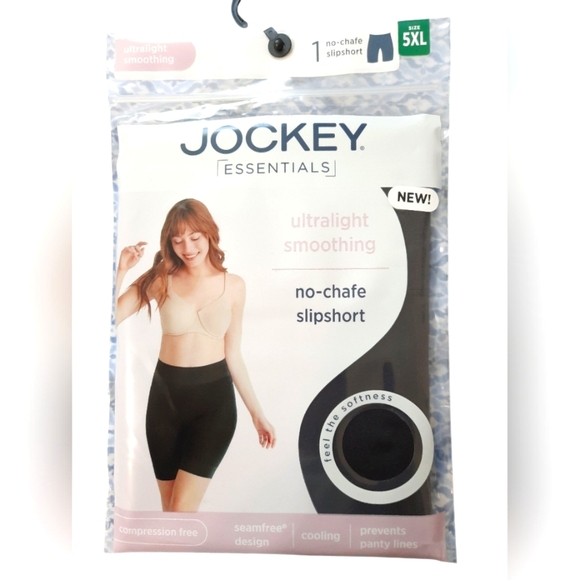 New Jockey Essentials Ultralight Smoothing Slipshort - Black 5XL - Picture 1 of 8